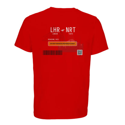 red travel tshirt