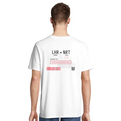 white travel tshirt men