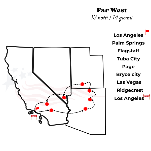 itinerario di viaggio far west usa